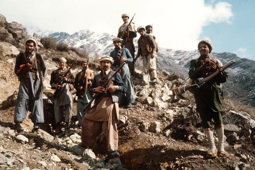 Одна из первых групп сопротивления советским войскам в Афганистане. 1980 год